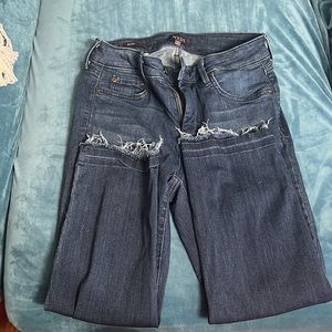 NYDJ dark blue denim capris